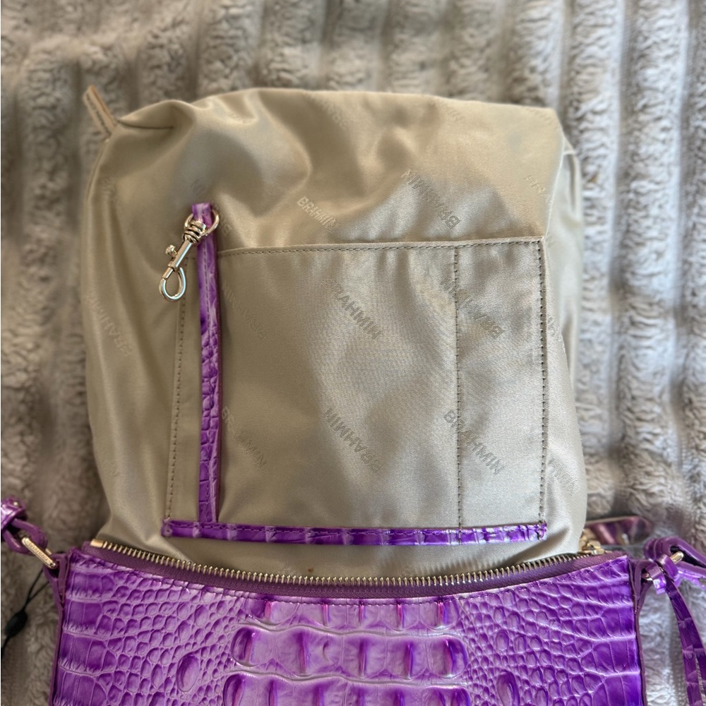 Brahmin Katie Crossbody in Lilac Essence Melbourne w/ Dustbag NWT - Picture 8 of 10